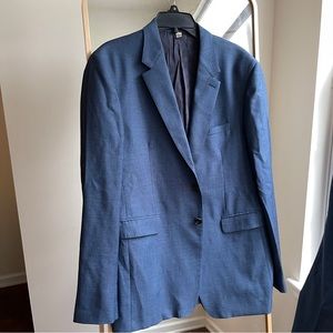 Burberry men suit blue 52R